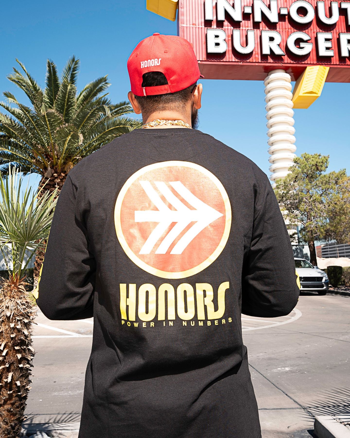 Power In Numbers L/S Tee - Black/Red/Yellow
