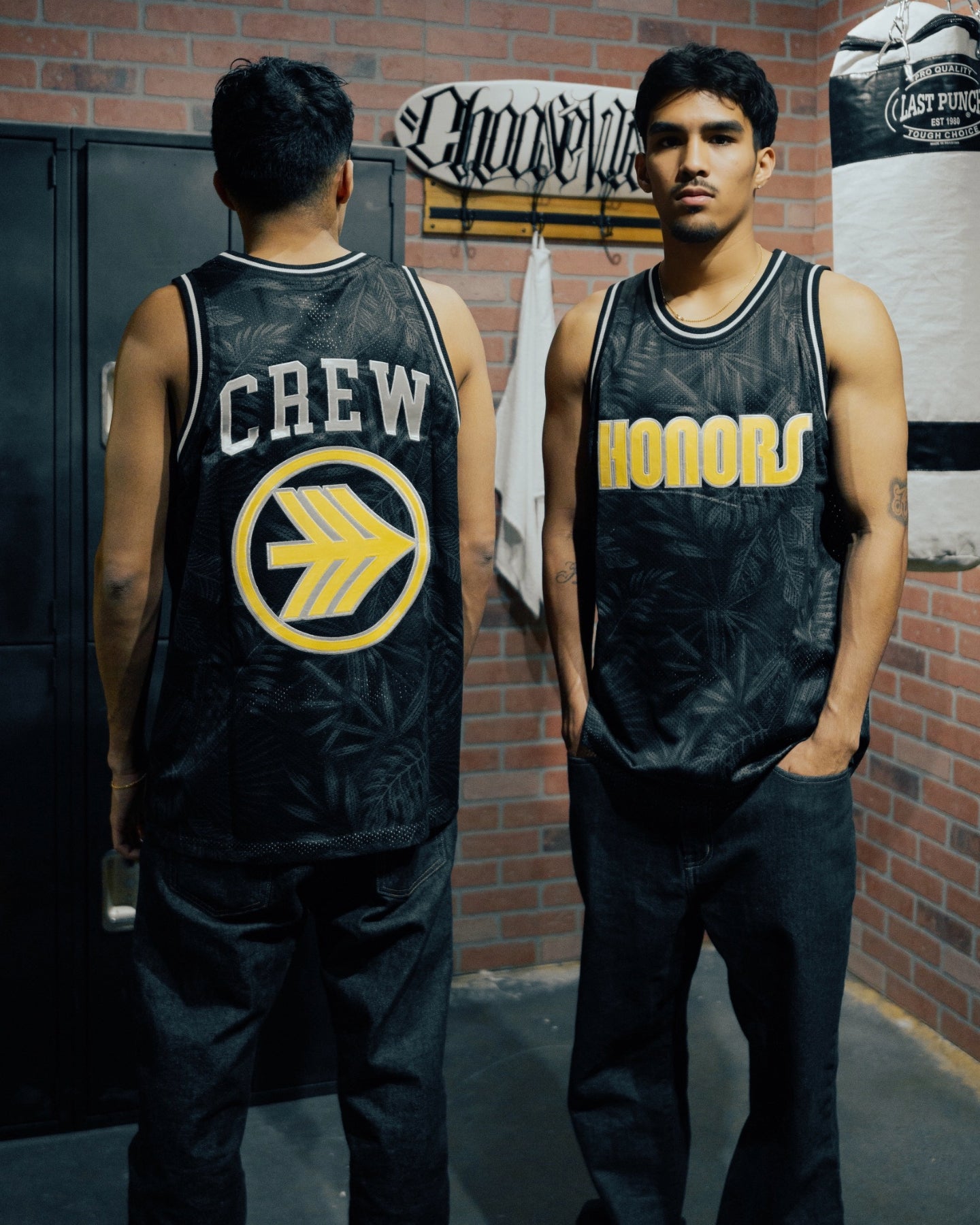 Floral Jersey - Black/Yellow