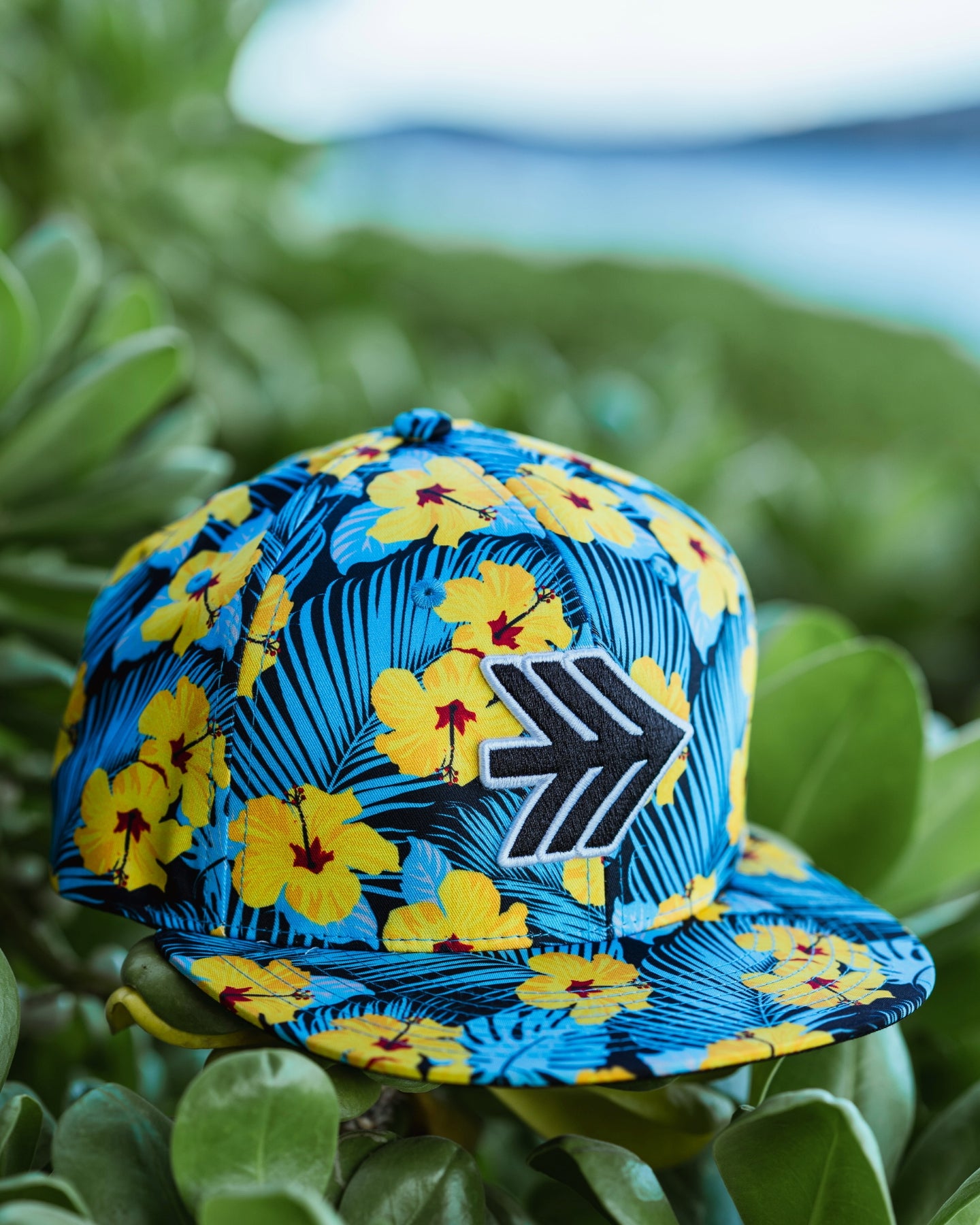 THREE POINT SNAPBACK  - FLORA/BLUE/YELLOW