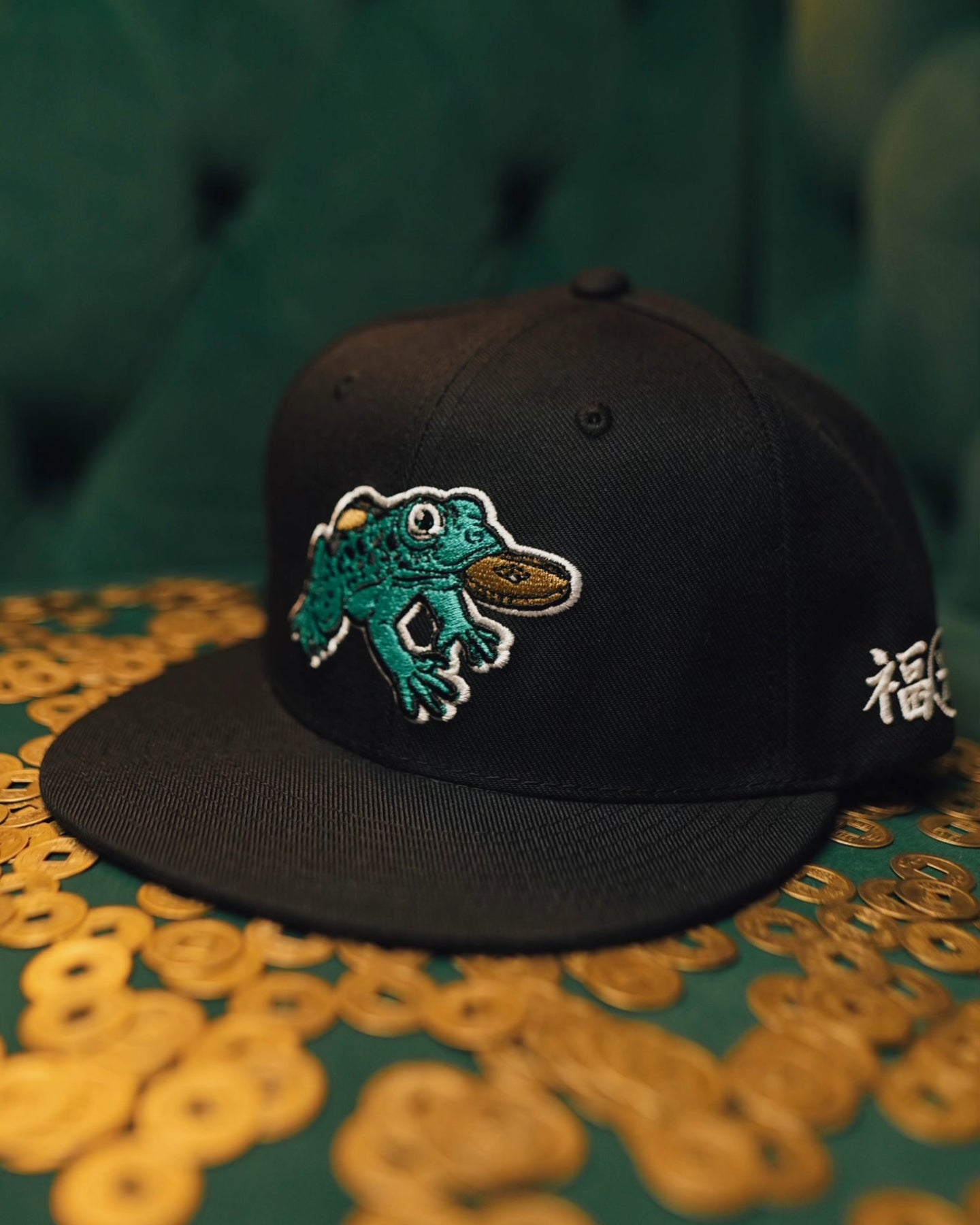 GOOD LUCK & FORTUNE SNAPBACK - BLACK