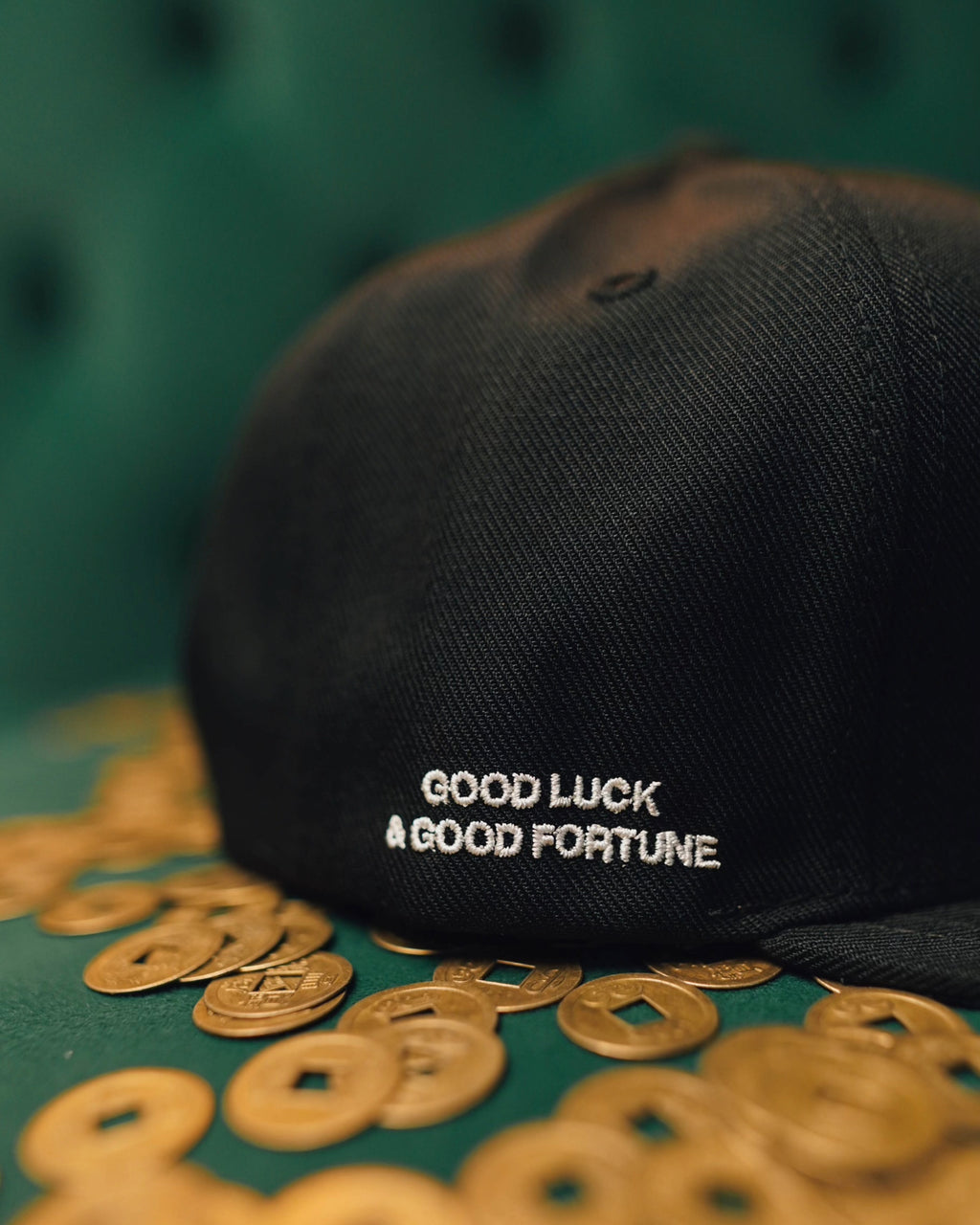 GOOD LUCK & FORTUNE SNAPBACK - BLACK