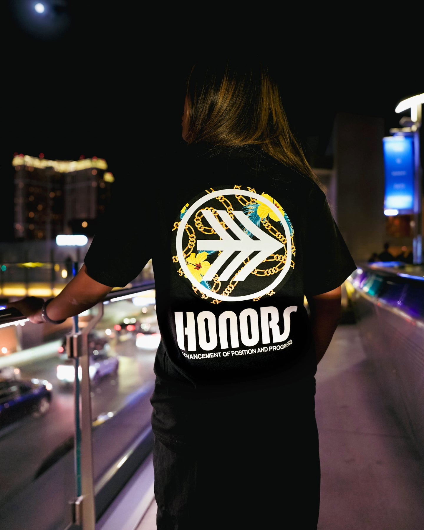 HONORS X IN4MATION GOLD GANG TEE- BLACK/ GOLD/ YELLOW