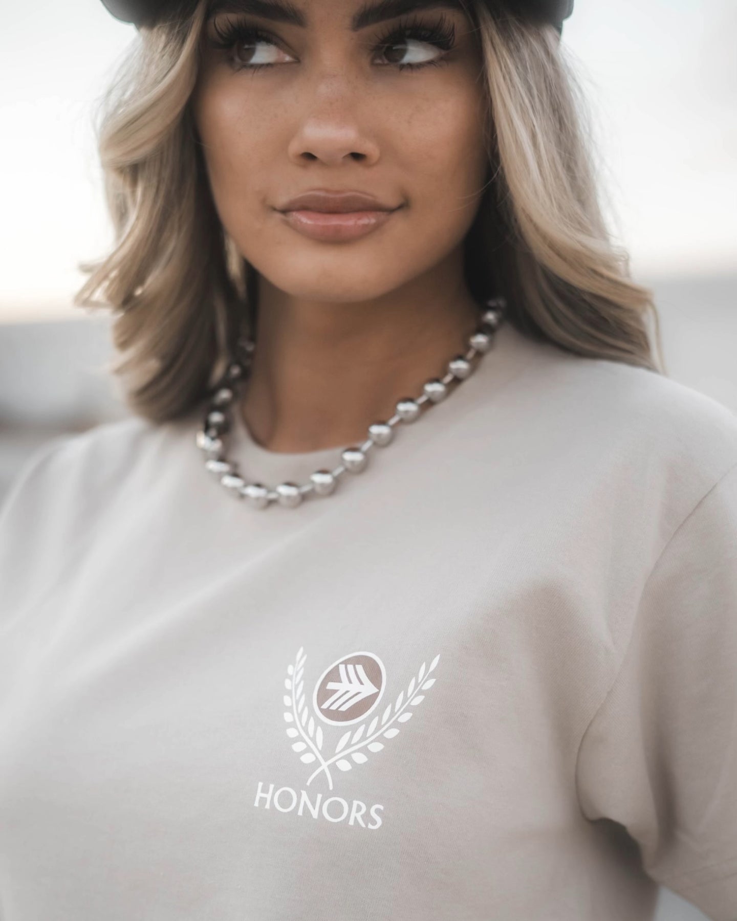 TUNNEL VISION- NUDE TEE