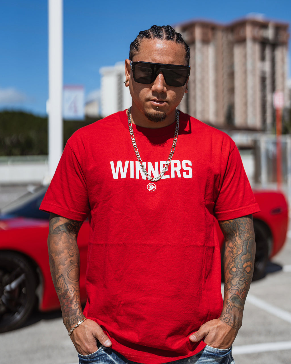 WINNERS & SINNERS- RED TEE