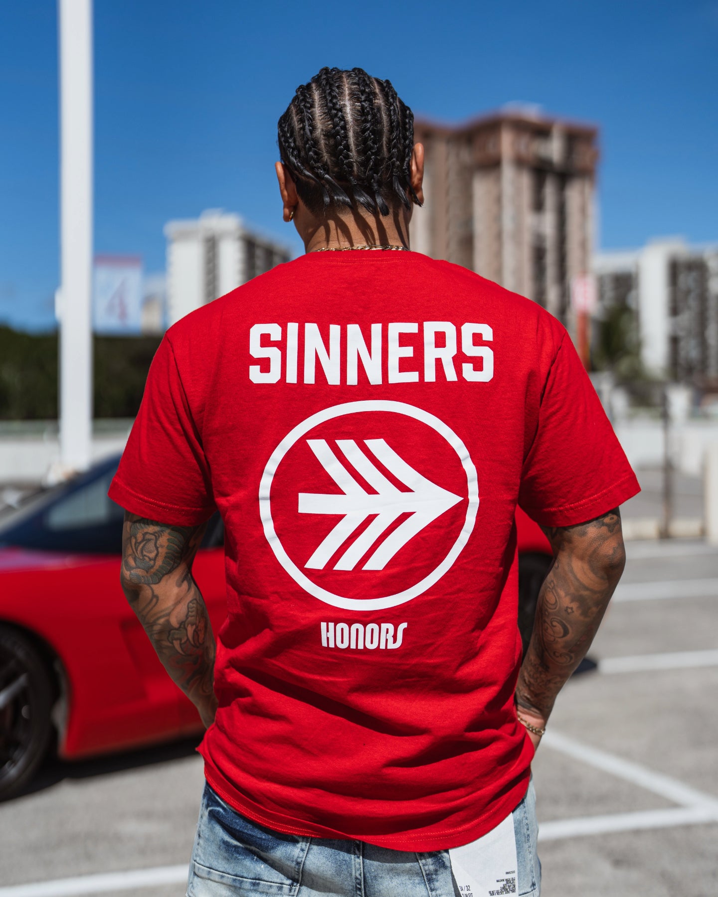 WINNERS & SINNERS- RED TEE