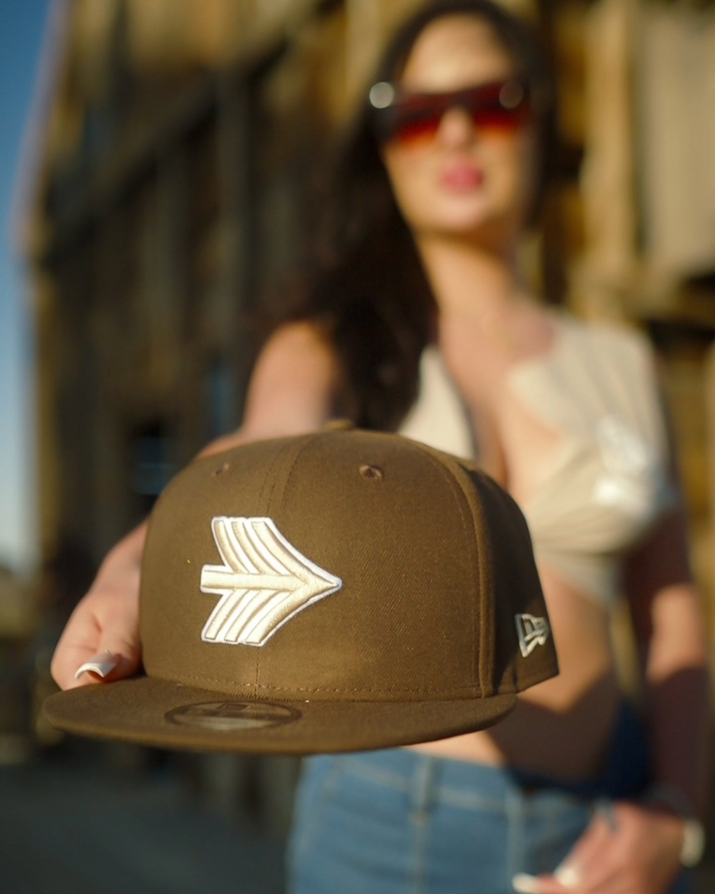 HONORS X NEW ERA 3 POINT SNAPBACK - BROWN & TAN