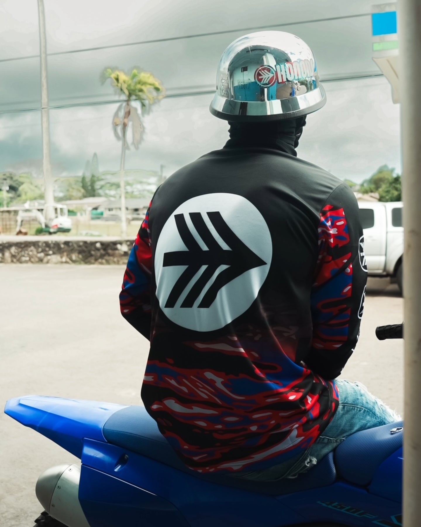 HONORS RACING JERSEY - RED & BLUE CAMOFLAUGE