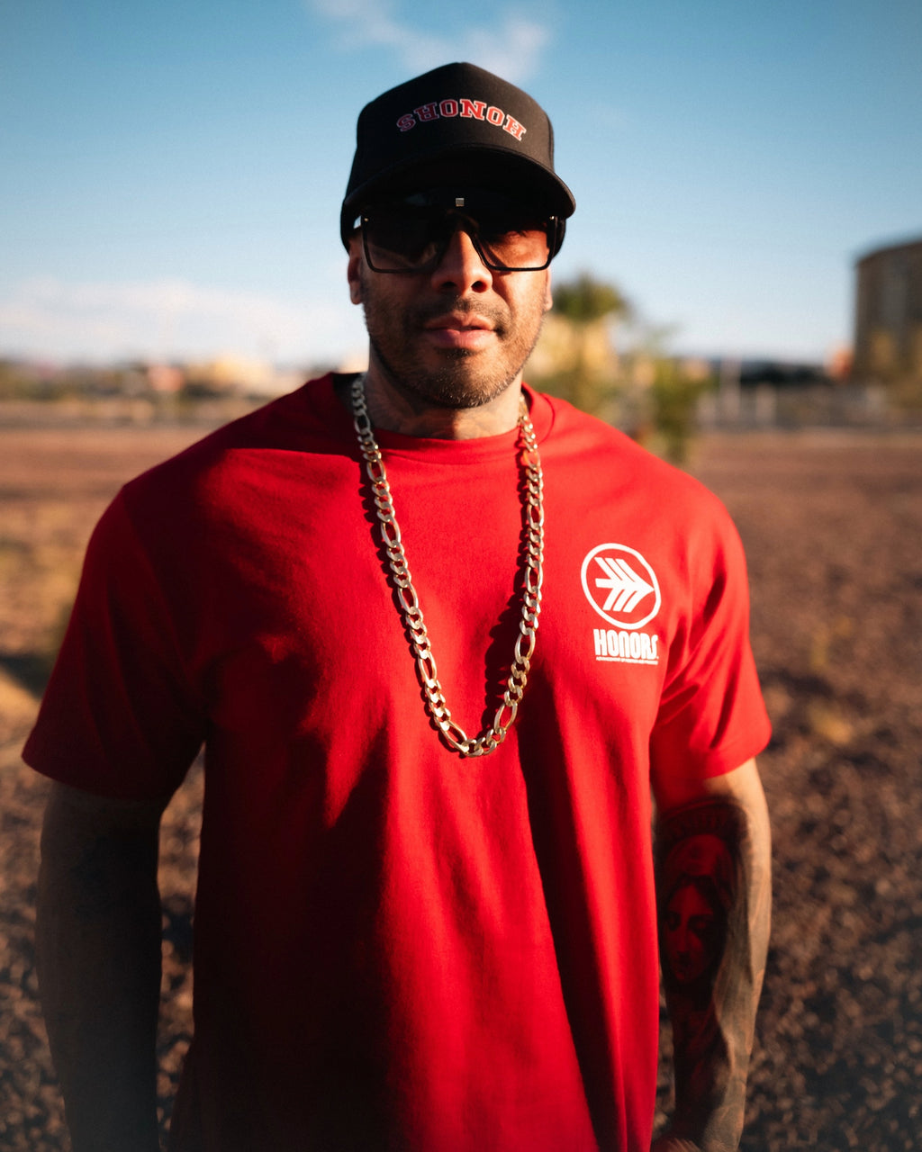 PROGRESSION LOGO TEE RED/ WHITE