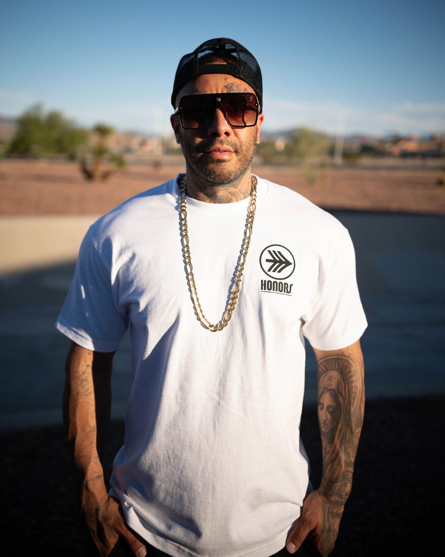 PROGRESSION LOGO TEE WHITE/ BLACK