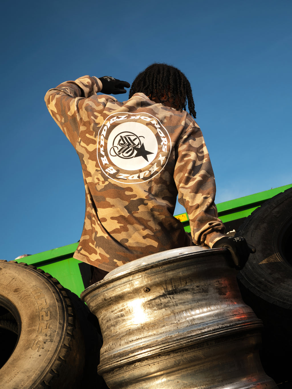 HONORS X BUDZ & BADDIEZ THERMAL LONGSLEEVE - DUSTY CAMO