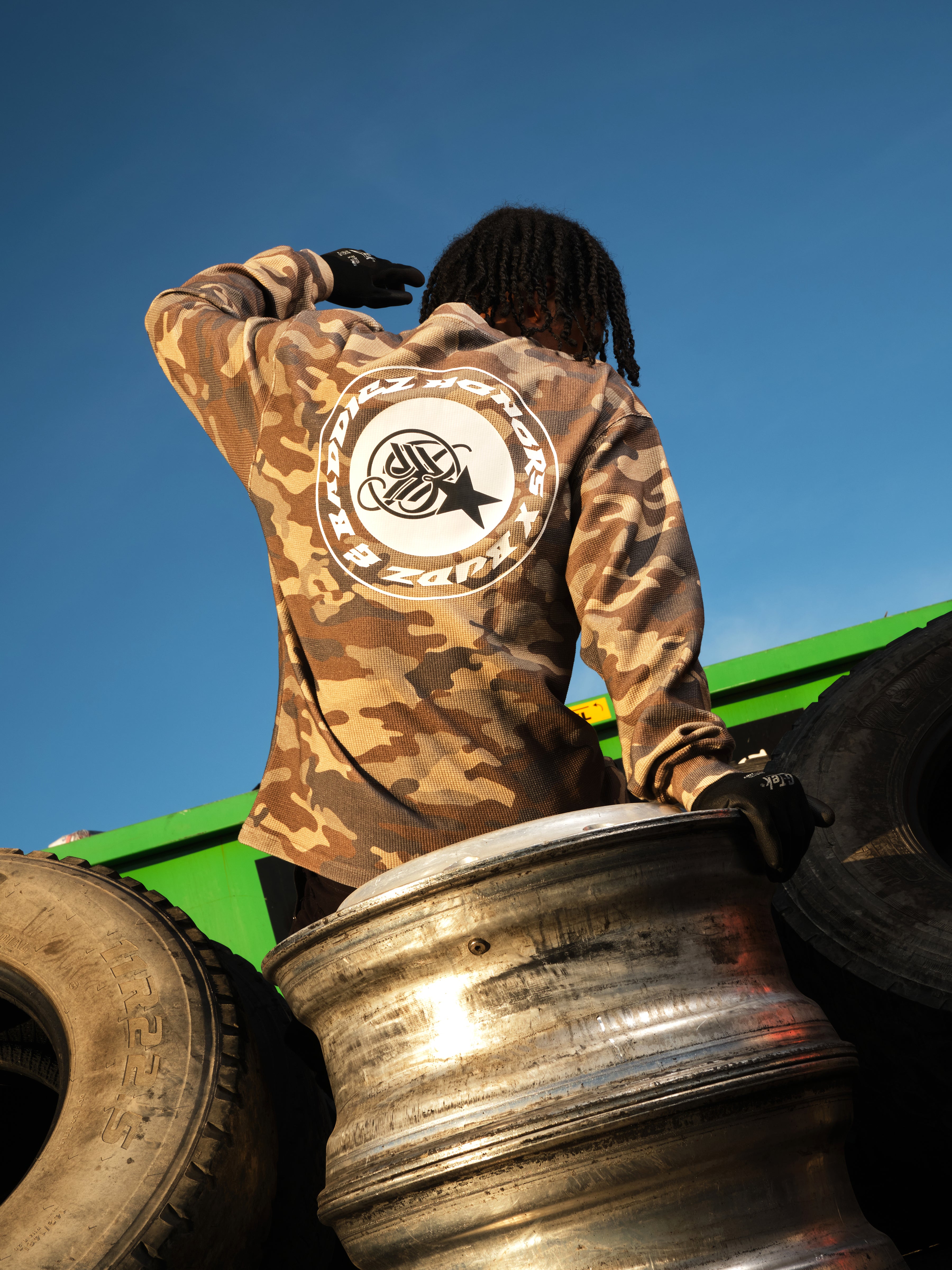 HONORS X BUDZ & BADDIEZ THERMAL LONGSLEEVE - DUSTY CAMO