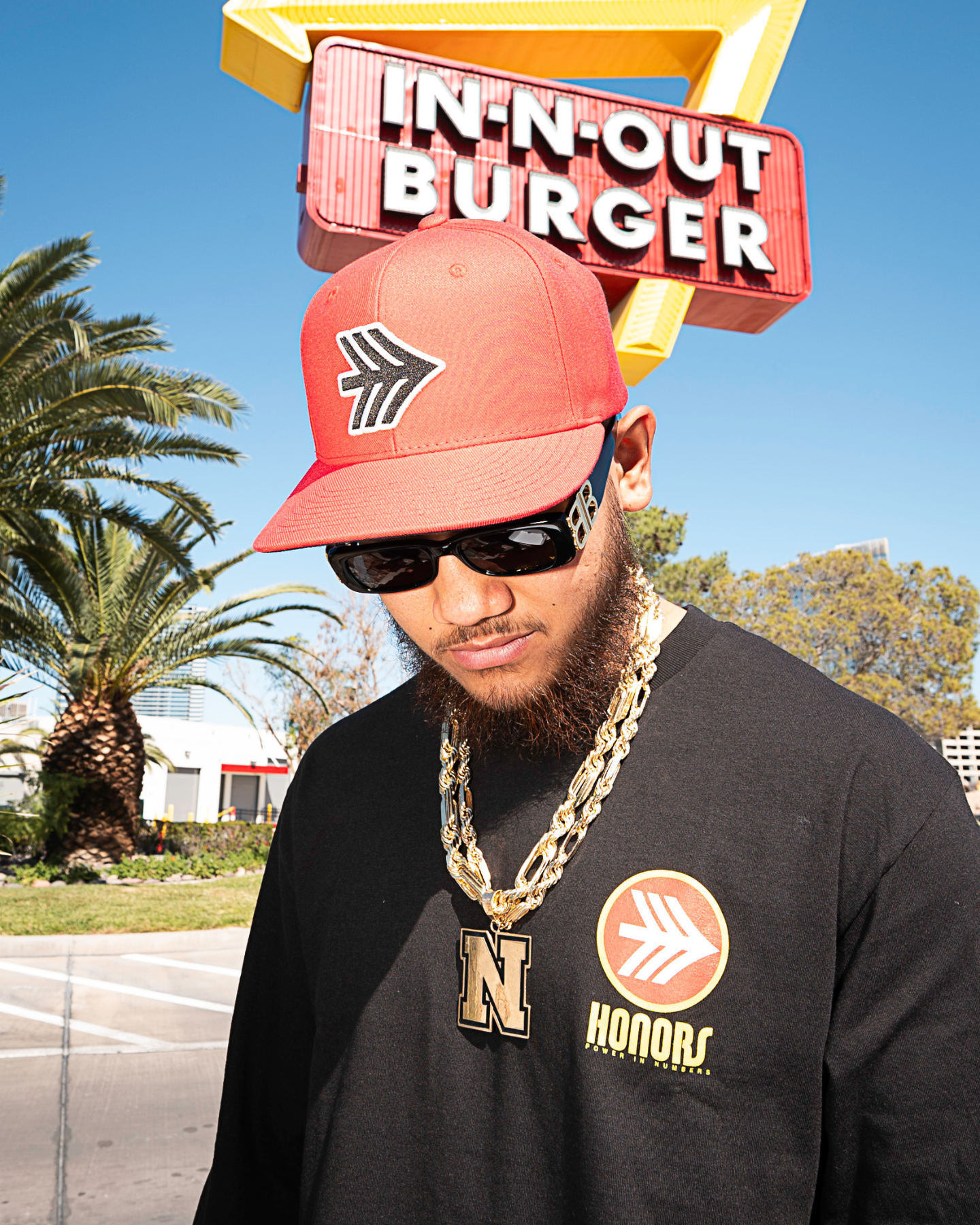 Three Point Snapback - Red/Black/White