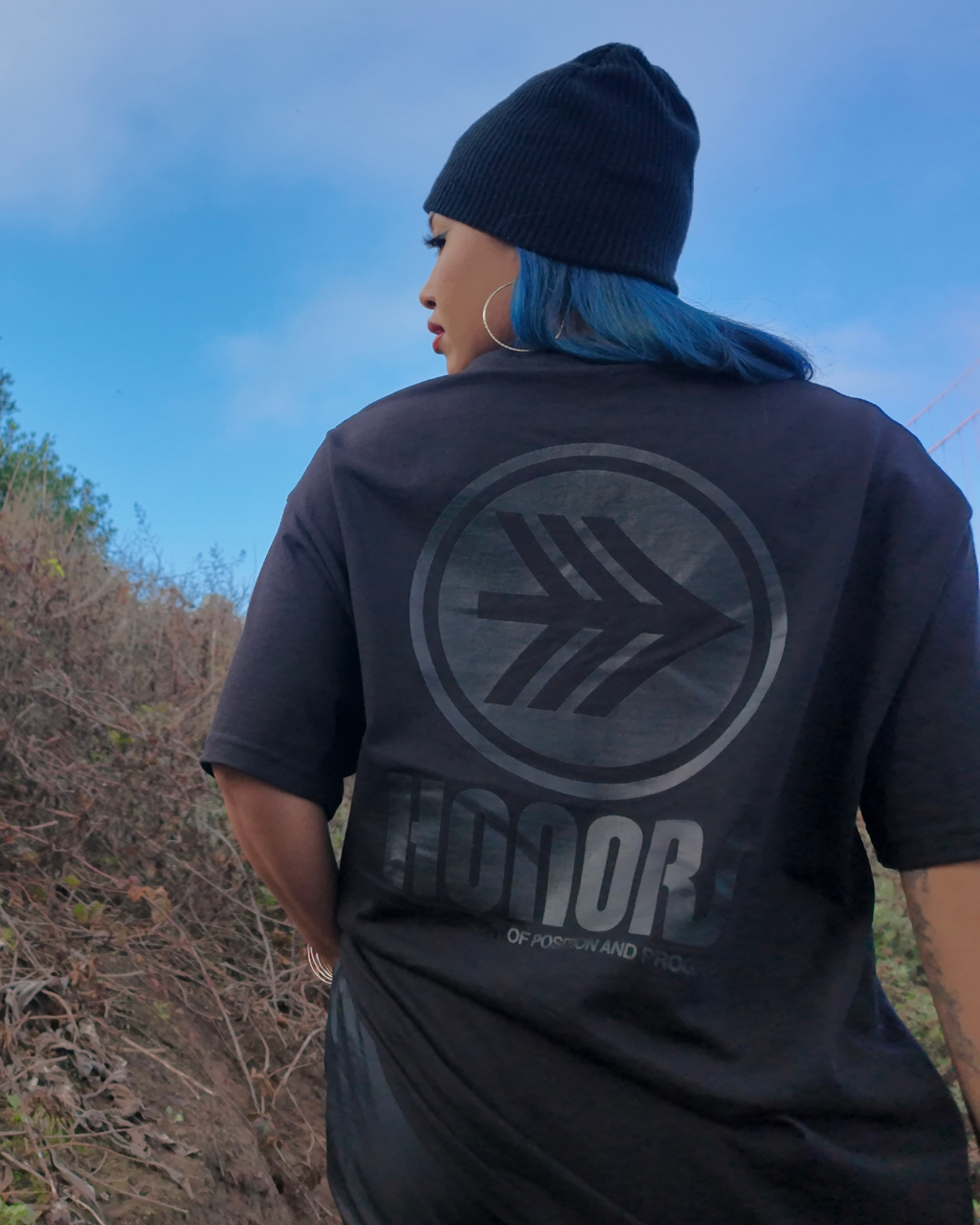 PROGRESSION LOGO TEE STEALTH BLACK