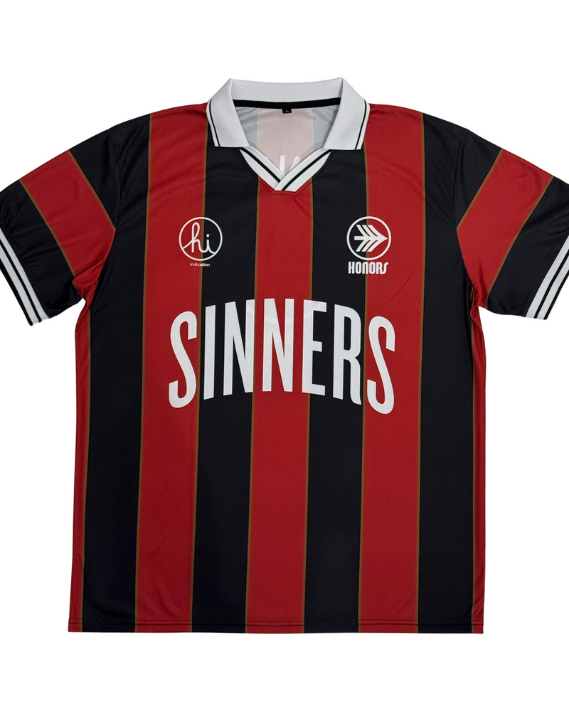 HONORS X IN4MATION SINNERS SOCCER JERSEY - BLACK/RED