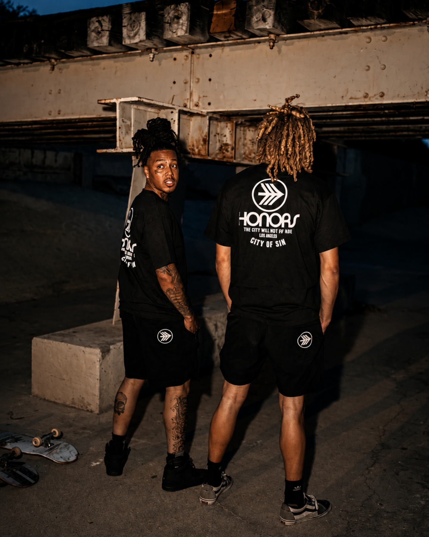 CITY OF SIN BLACK & GRAY TEE