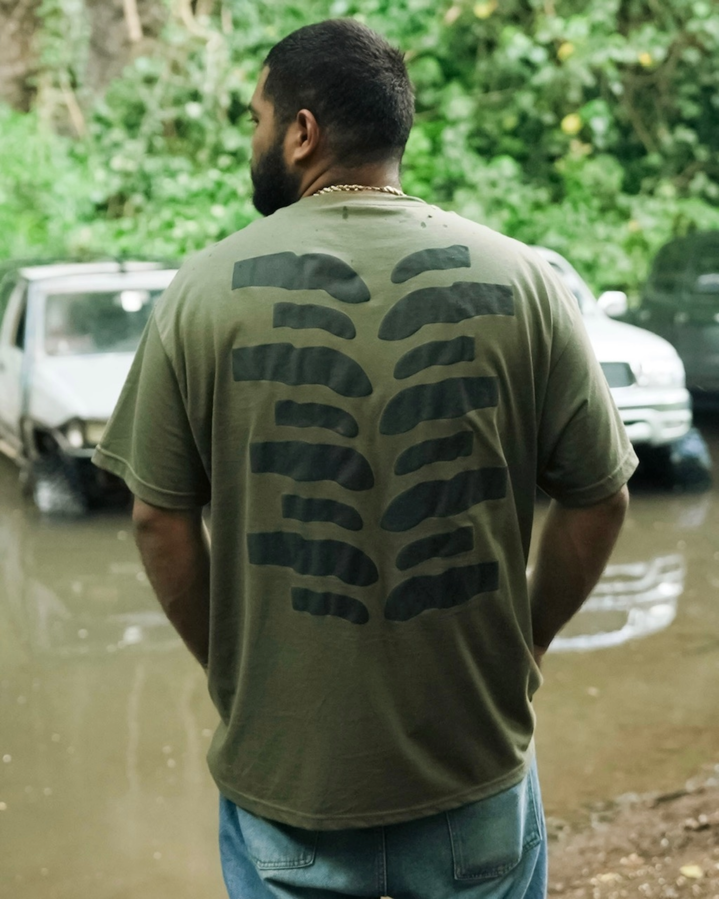 NTH X HONORS ONE TIME MILITARY GREEN TEE