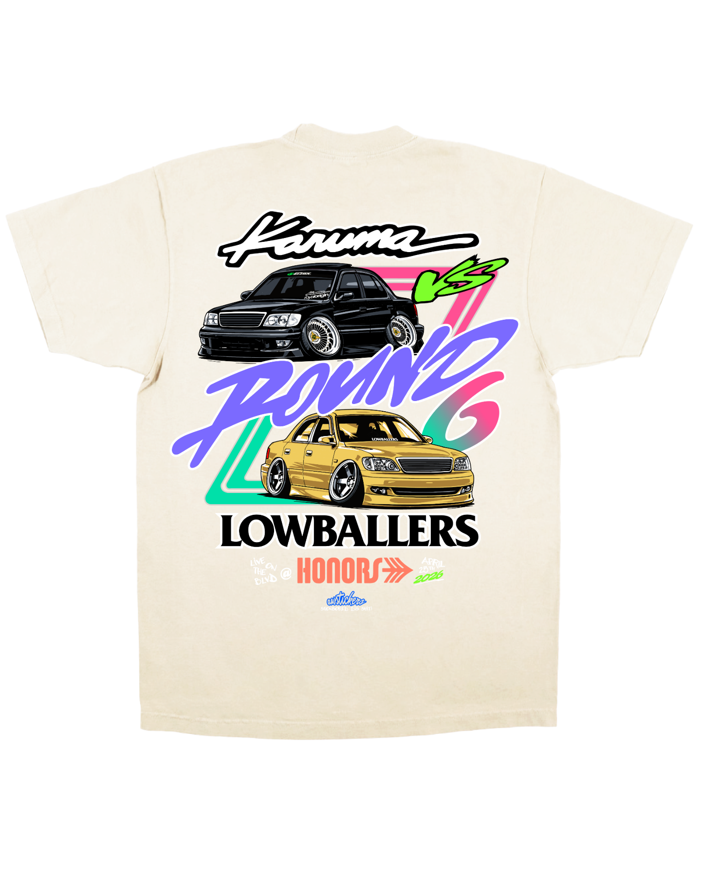 ROUND 6 KARUMA X LOWBALLERS X HONORS TEE