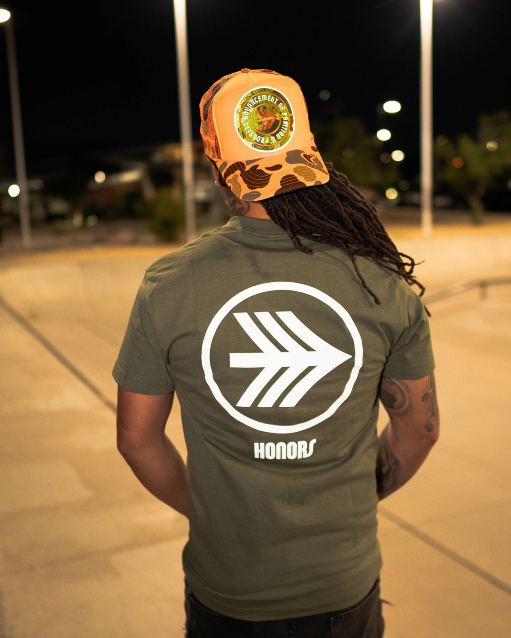 HONORS LUXURY MILITARY GREEN & ORANGE