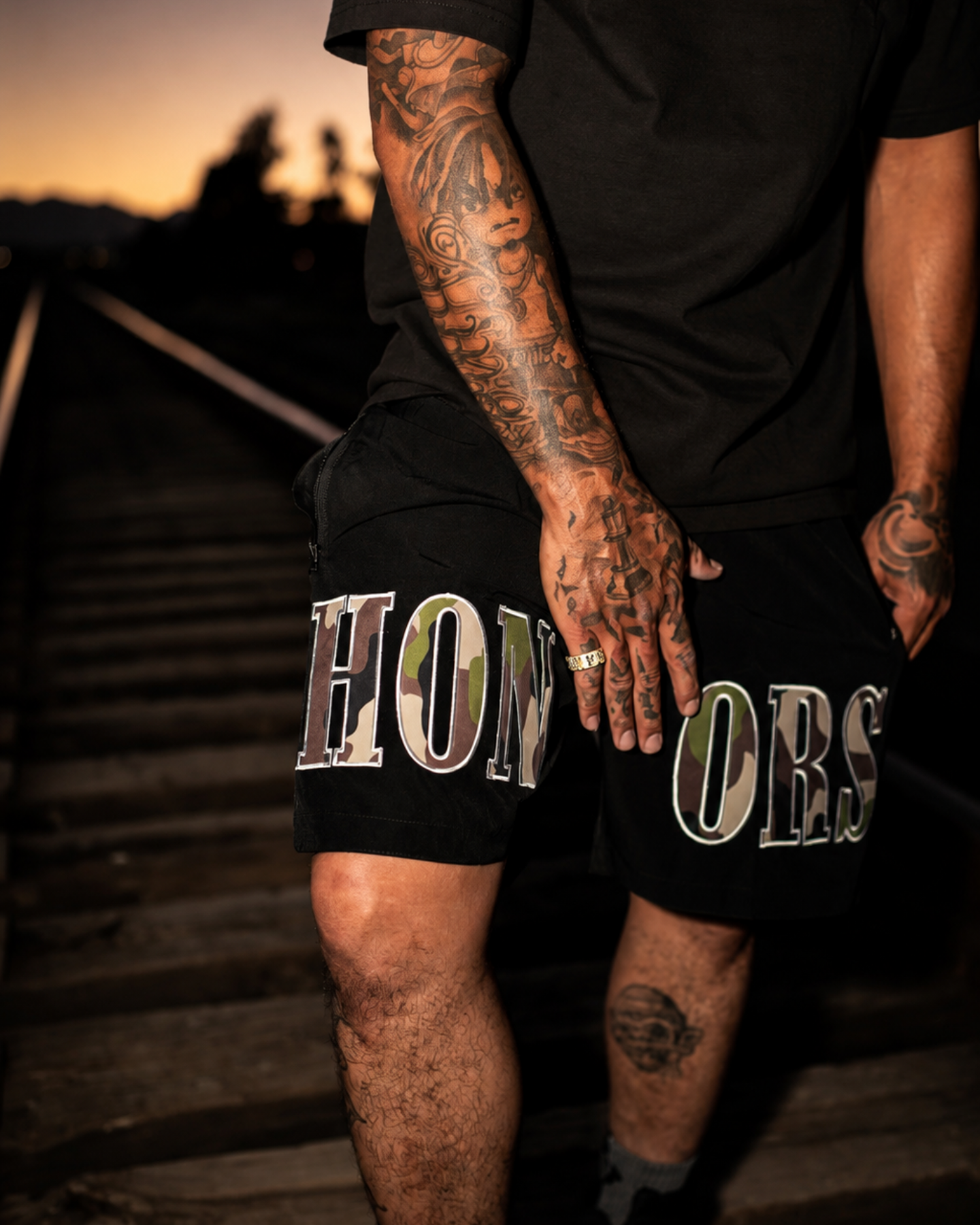 HONORS LIFESTYLE CAMOFLAUGE SHORTS