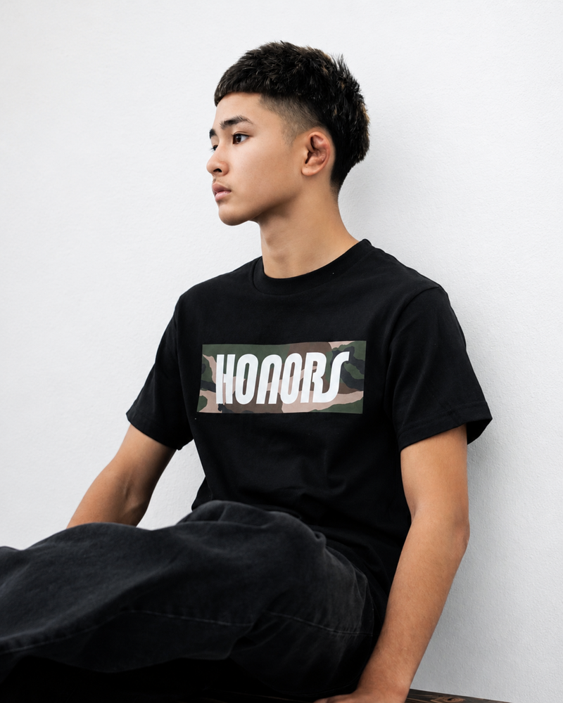HONORS BOX LOGO CAMOUFLAGE TEE