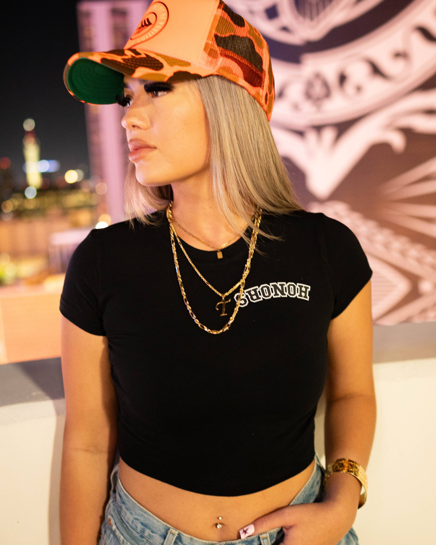 HI VIZ ORANGE CAMO TRUCKER 2.0
