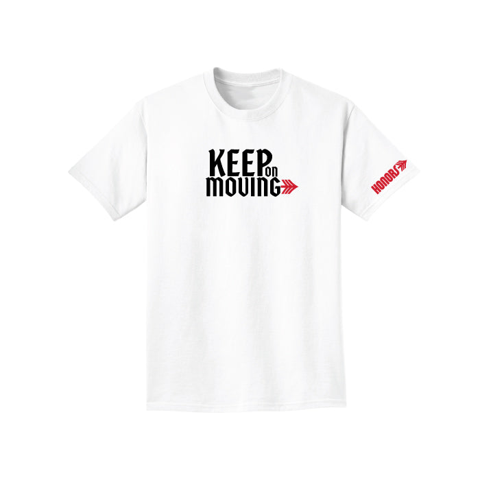 Keep On Moving Tee -  White